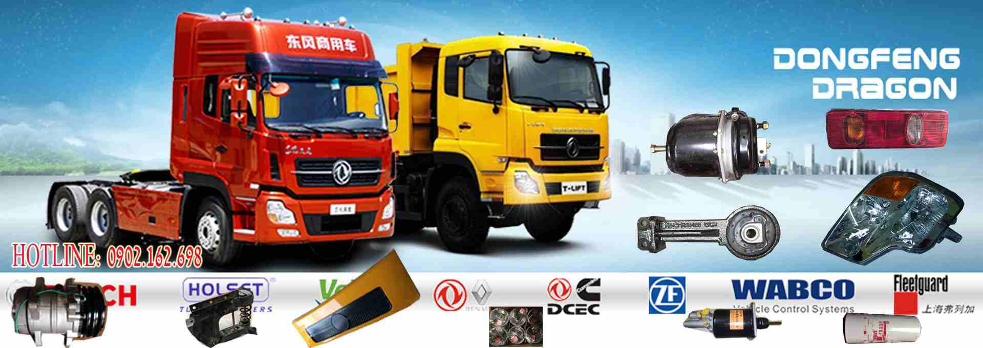 Phụ tùng xe tải Hoàng Huy chính hãng giá rẻ | Phụ tùng ô tô Dongfeng